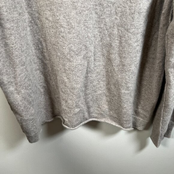 Inhabit Cashmere Collared Sweater Mens Size XXL Brown Classic Preppy *Flaw - Picture 6 of 9